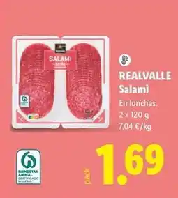Lidl Realvalle - salami oferta