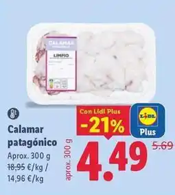 Lidl Calamar patagonico oferta