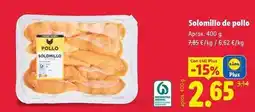 Lidl Solomillo de pollo oferta
