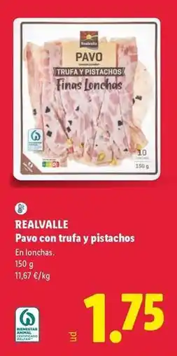 Lidl Realvalle - pavo con trufa y pistachos oferta