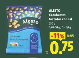 Lidl Alesto - cacahuetes tostados con sal oferta