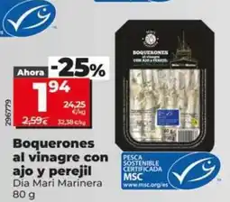 Dia Dia mari marinera - boquerones al vinagre con ajo y perejil oferta