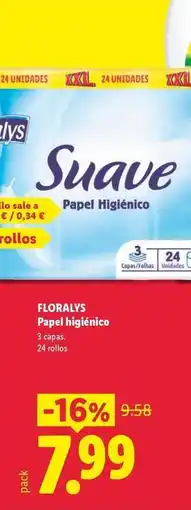 Lidl Floralys - papel higiénico oferta