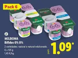 Lidl Milbona - bifidus 0% 0% oferta