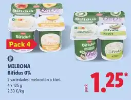 Lidl Milbona - bifidus 0% oferta
