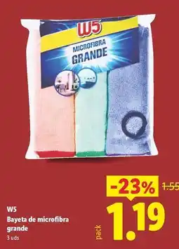 Lidl W5 - bayeta de microfibra grande oferta