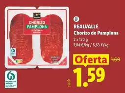 Lidl Realvalle - chorizo de pamplona oferta