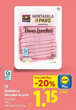 Lidl Realvalle - mortadela de pavo oferta