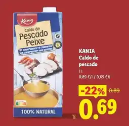 Lidl Kania - caldo de pescado oferta