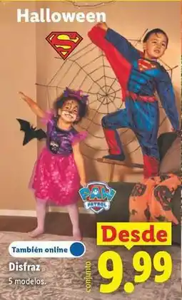 Lidl Tambien online disfraz oferta