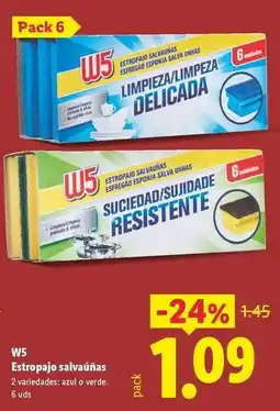 Lidl W5 - estropajo salvaînas oferta