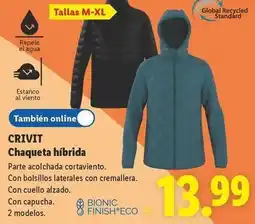 Lidl Crivit - chaqueta híbrida oferta