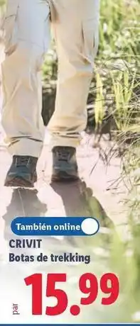 Lidl Crivit - botas de trekking oferta