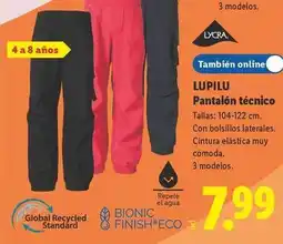 Lidl Lupilu - pantalon tecnico oferta