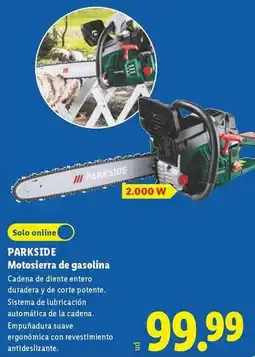 Lidl Parkside - motosierra de gasolina oferta
