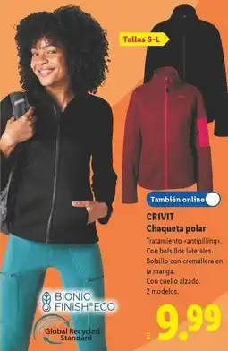 Lidl Crivit - chaqueta polar oferta
