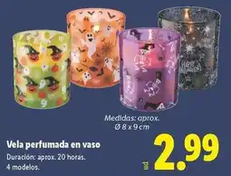Lidl Vela perfumada en vaso oferta