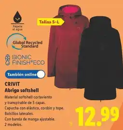 Lidl Crivit - abrigo softshell oferta