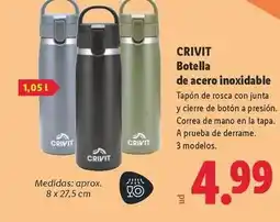 Lidl Crivit - botella de acero inoxidable oferta