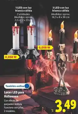 Lidl Luces led para halloween oferta