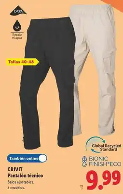 Lidl Crivit - pantalon técnico oferta