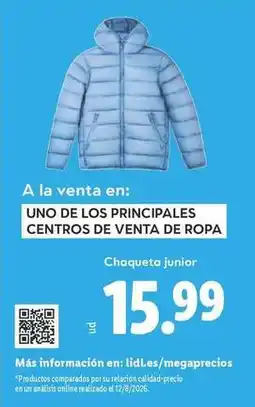 Lidl Chaqueta junior oferta