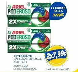 Cash Ecofamilia Ariel - detergente capsulas original oferta