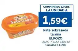 Dialsur Cash & Carry Elpozo - pate sobrasada tarrina oferta