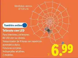 Lidl Telaraña con led oferta