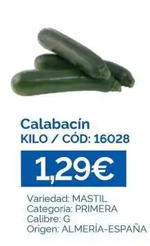 Dialsur Cash & Carry Origen - calabacin oferta