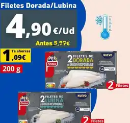 Tu Trébol Hipermercados Findus - filetes dorada/lubina oferta