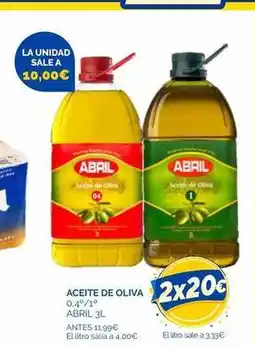 Cash Ecofamilia Abril - aceite de oliva 0,4°/1° oferta