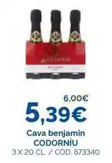 Dialsur Cash & Carry Codorniu - cava benjamin oferta
