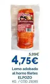 Dialsur Cash & Carry El pozo - lomo adobado al horno filetes oferta