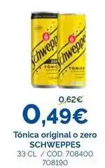 Dialsur Cash & Carry Schweppes - tonica original o zero oferta