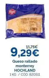 Dialsur Cash & Carry Hochland - queso rallado monterrey oferta
