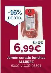 Dialsur Cash & Carry Almirez - jamon curado lonchas oferta