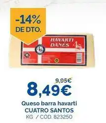 Dialsur Cash & Carry Cuatro rayas - queso barra havarti oferta