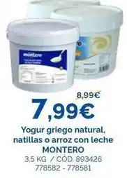 Dialsur Cash & Carry Yogur griego natural natillas o arroz con leche oferta