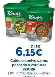 Dialsur Cash & Carry Knorr - caldo en polvo carne, pescado o verduras oferta