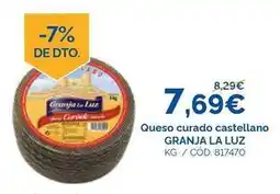 Dialsur Cash & Carry Granja la luz - queso curado castellano oferta