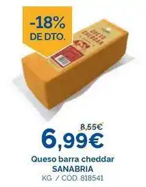 Dialsur Cash & Carry Sanabria - queso barra cheddar oferta