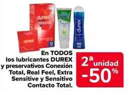 Carrefour Market Durex lubricantes y preservativos oferta