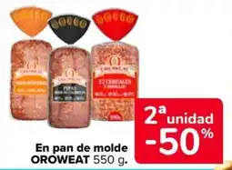 Carrefour Market Oroweat pan de molde oferta