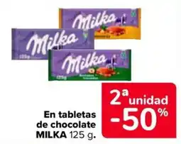 Carrefour Market Milka tabletas de chocolate oferta
