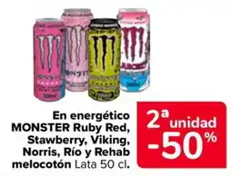Carrefour Market Monster ruby red strawberry viking norris rio y rehab melocoton oferta