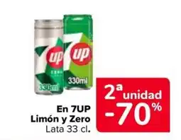 Carrefour Market 7up Limón y Zero oferta