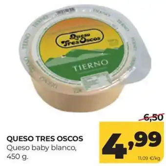 Queso tres oscos queso baby blanco