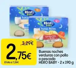 Dialprix Hero Baby buenas noches verduras con pollo o pescado oferta