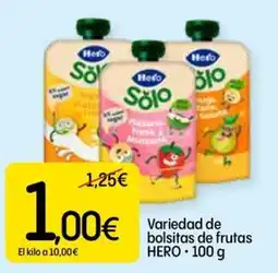 Dialprix Hero solo bolsitas de frutas oferta
